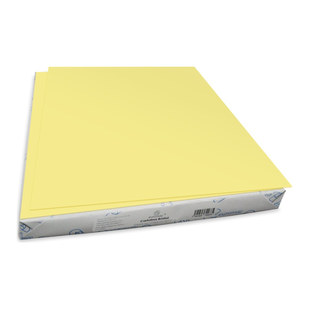Cartulina Bristol 50 Kg Amarilla C/ 100 pzs Arpapel