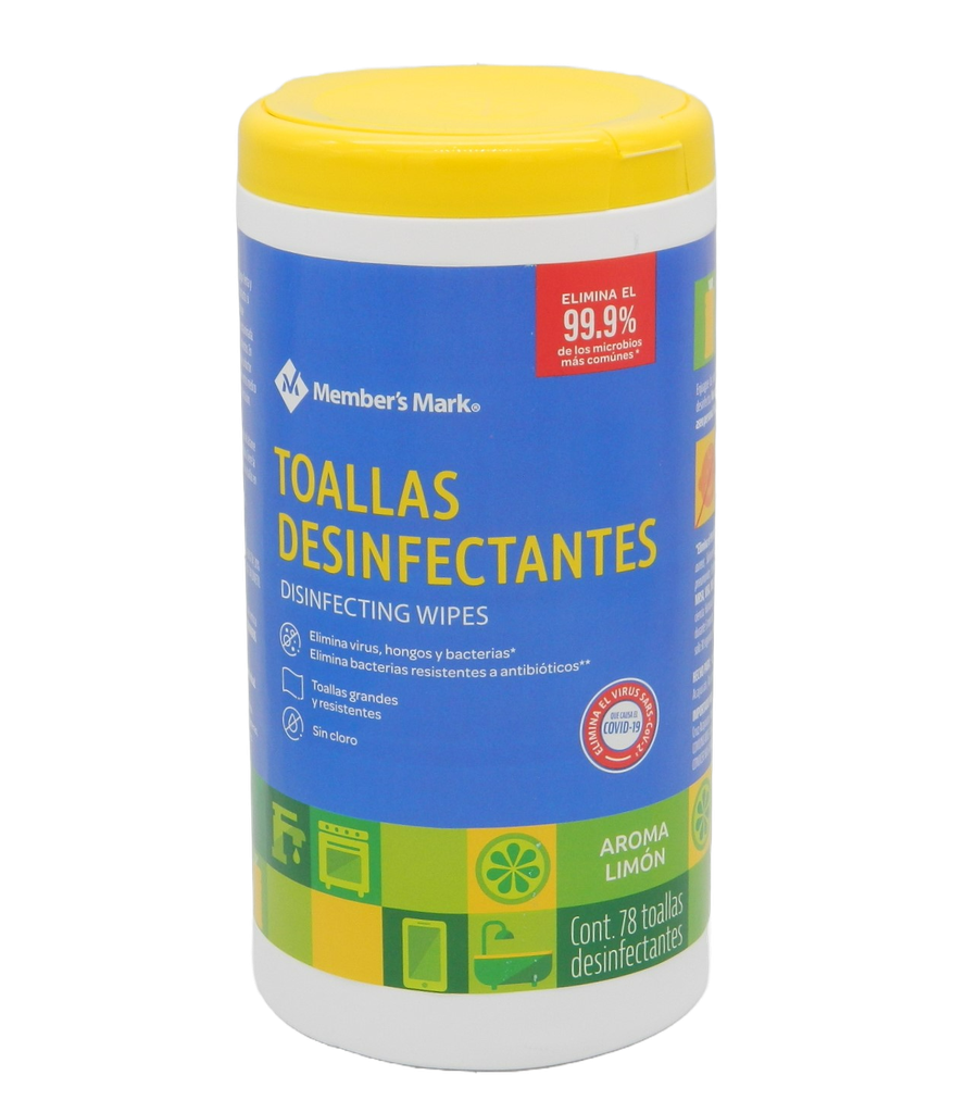 Toallitas Desinfectantes C/ 78 pzs Members