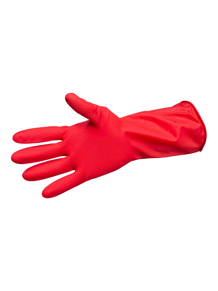 Guante Satinado Rojo Grande Oval 