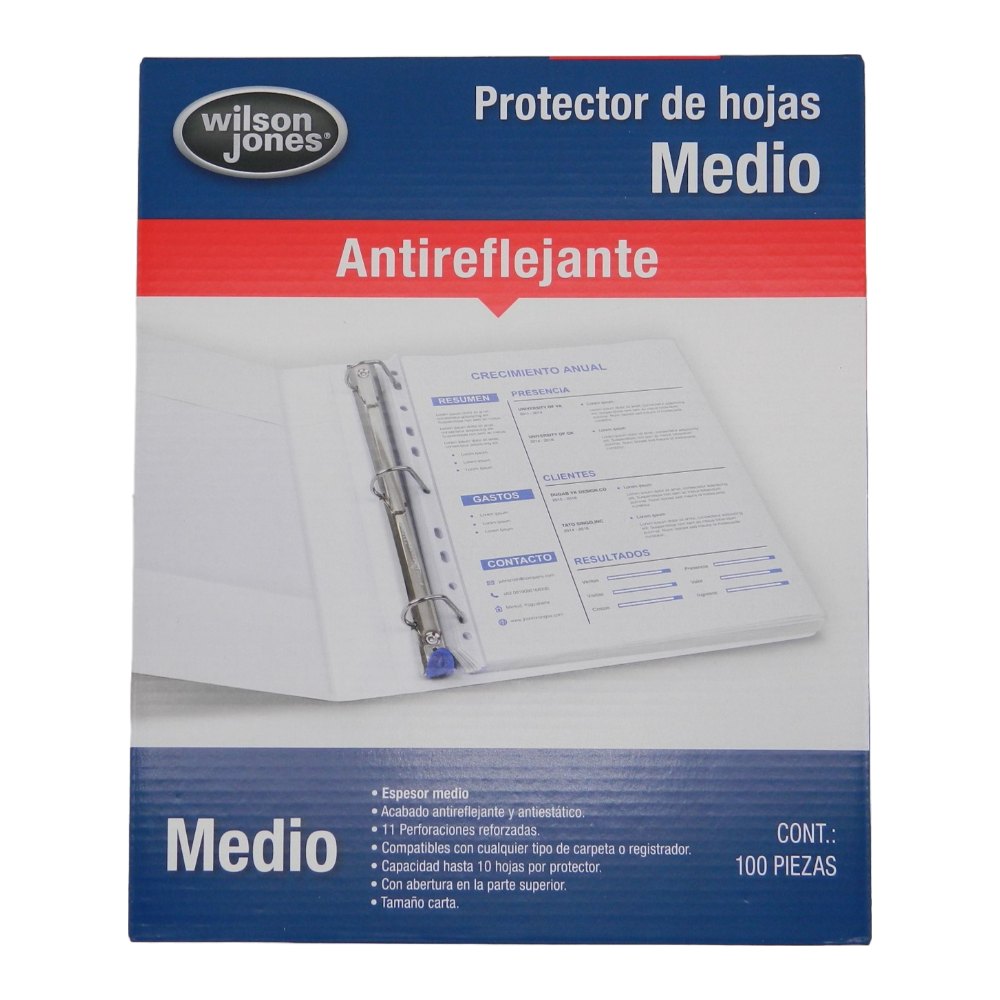 Protector de Hojas T/ Carta Medio C/ 100 pzs Acco