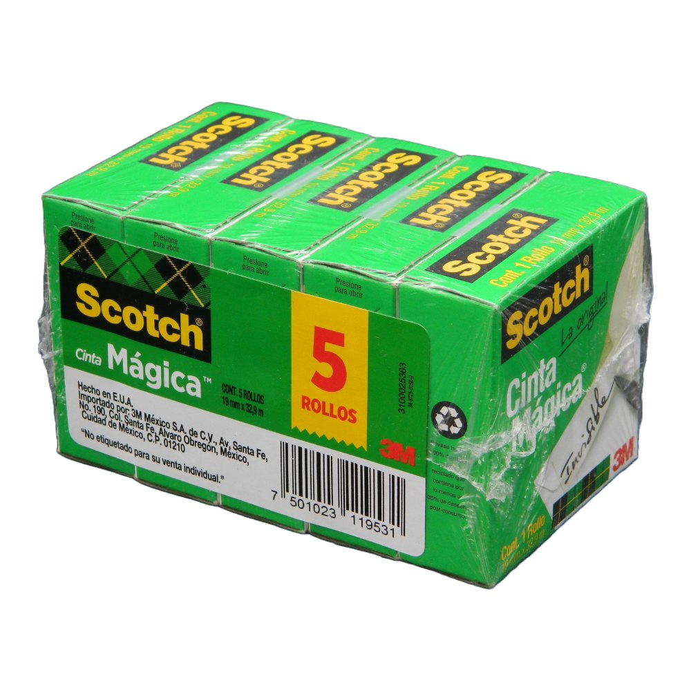 Cinta Magica 18 x 33 C/ 5 pzs 3M