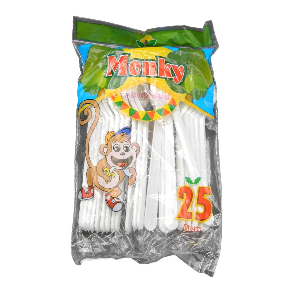 Tenedor Grande C/ 25 pzs C/ 40 pqts Monky