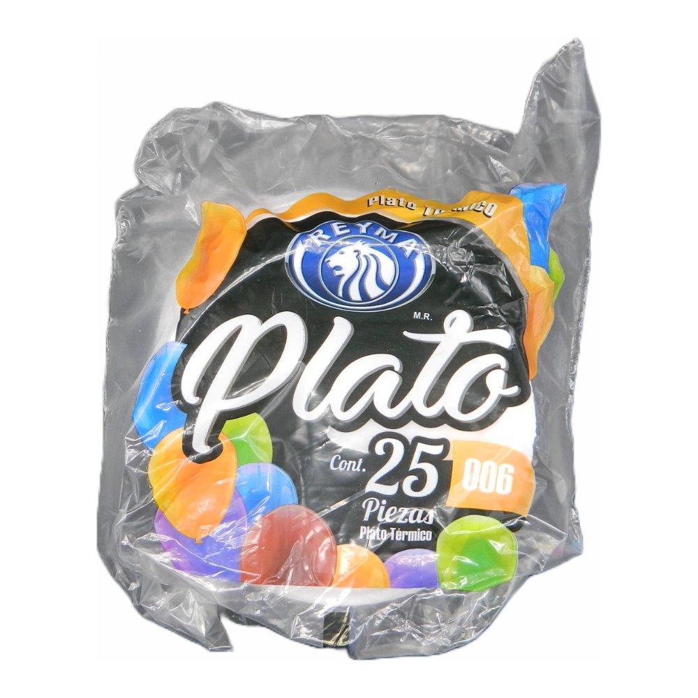 Plato Termico Pastelero #6 C/ 25 pzs C/ 20 pqts Reyma