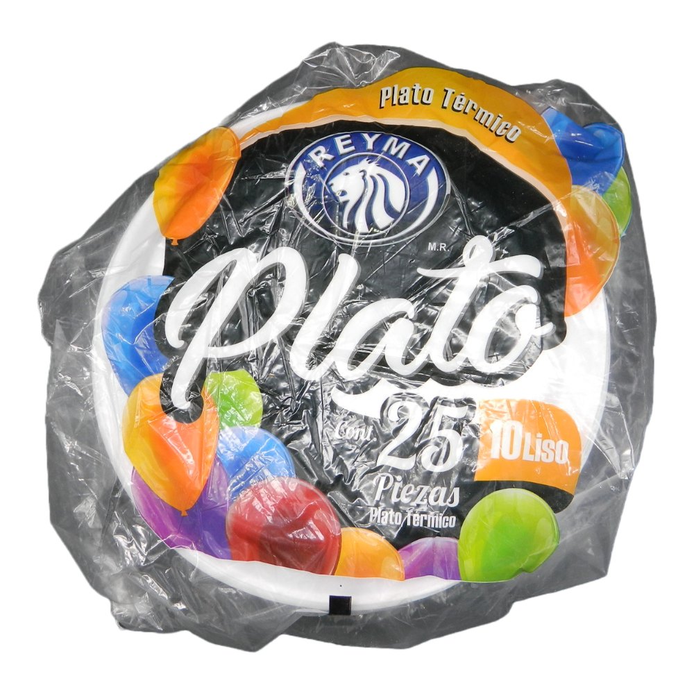 Plato Termico Liso #10 C/ 25 pzs C/ 20 pqts Reyma