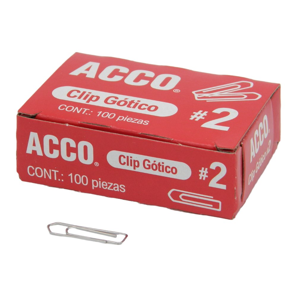 Clip Gotico #2 C/ 100 pzs Acco