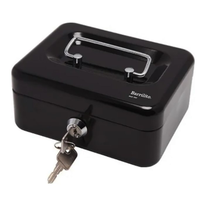 Caja Metalica Dinero Chica 20.4 X 15 X 7.4 cms Barrilito