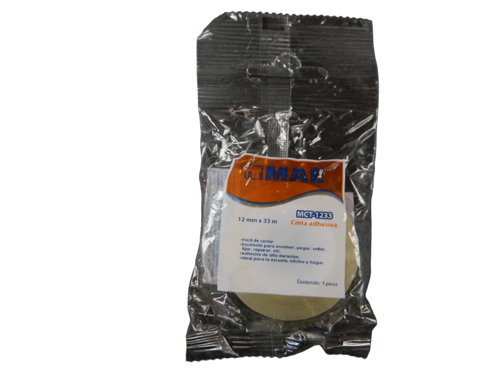 Cinta Adhesiva Corte Facil 12 x 33 Mae