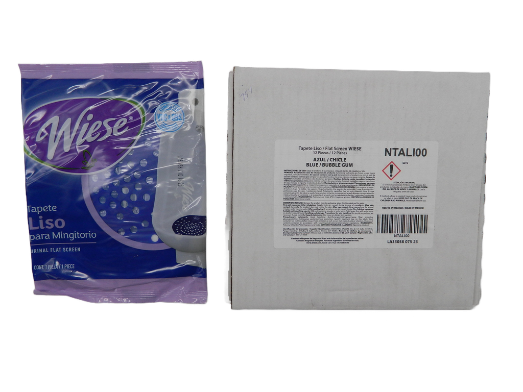 Tapete Liso P/ Migitorio Chicle Azul C/ 12 pzs Wiese