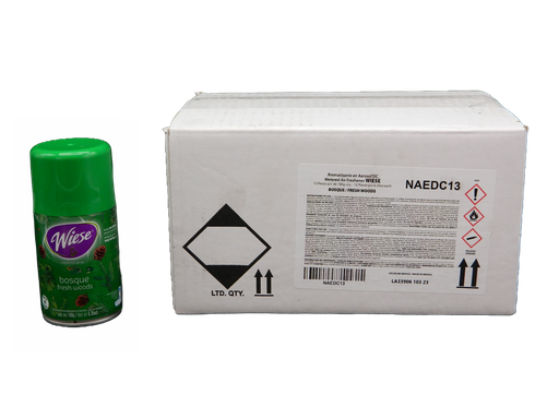 [001524] Repuesto Aromatizante Aerosol 180 grs Bosque C/ 12 pzs Wiese