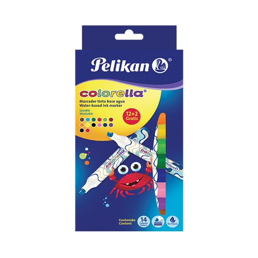 [002882] Marcador Base Agua Colorella Surtido C/ 12 pzs Pelikan