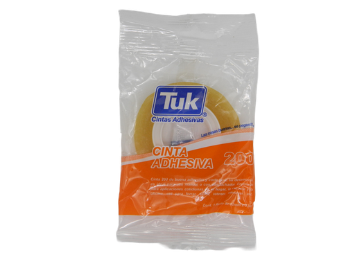 [002957] Cinta Adhesiva Transparente T-200 12 x 33 C/ 32 pzs Tuk