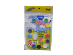 [002967] Acuarelas C/ 12 Colores C/ 10 pzs Baco
