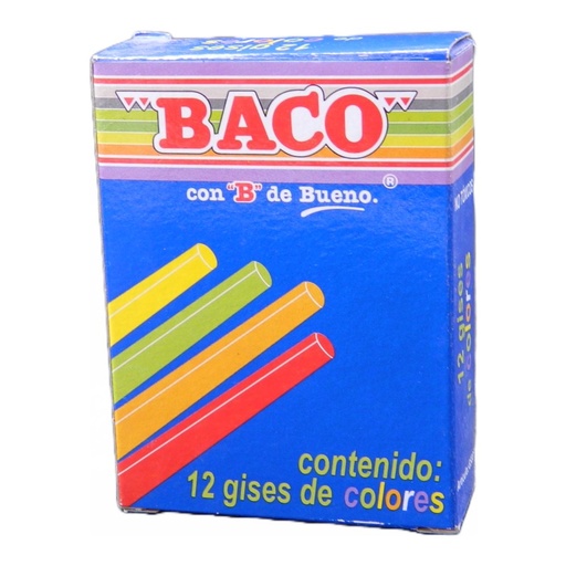 [002993] Gis Moldeado Colores Surtidos C/ 12 pzs Baco
