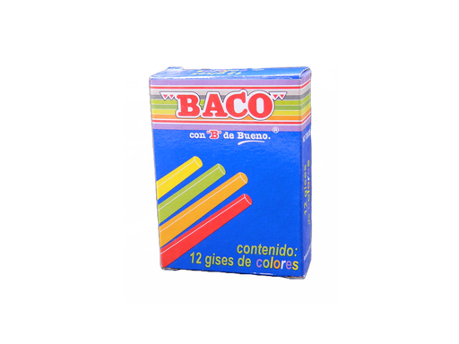 [002993] Gis Moldeado Colores Surtidos C/ 12 pzs Baco