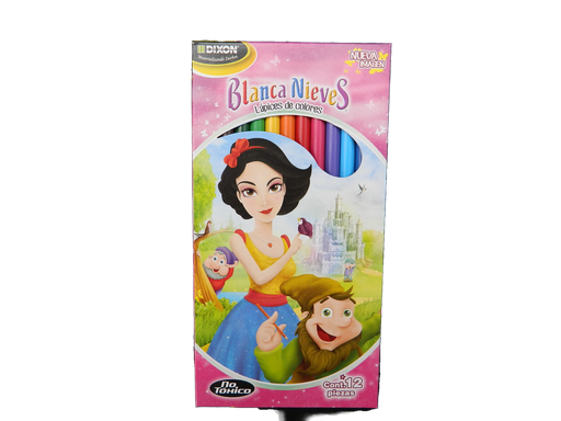 [003191] Colores Largos Blanca Nieves C/ 12 pzs Dixon