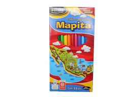 [003194] Colores Largos Mapita C/ 12 pzs Dixon