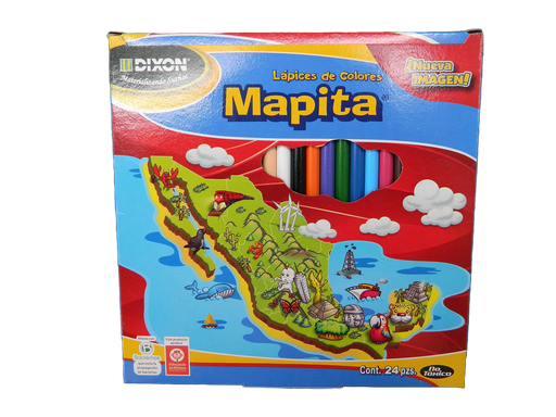 [003195] Colores Largos Mapita C/ 24 pzs Dixon