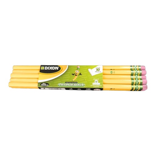 [003211] Lapiz Ticonderoga #2 C/ 10 pzs Dixon