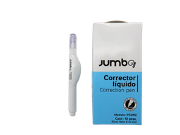 [003415] Pluma Correctora 8 ml C/ 12 pzs Jumbo