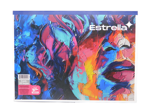 [003627] Block Dibujo Constructivo Tabla Chico 25 x 33 C/ 20 hjs Estrella