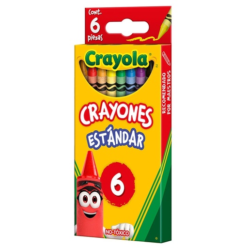[003691] Crayones Estandar C/ 6 pzs Crayola