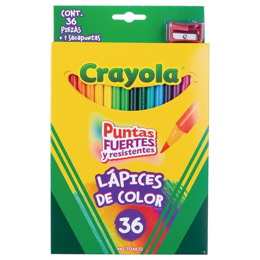 [003702] Colores Largos C/ 36 pzs Crayola
