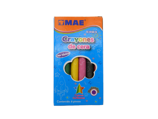 [003825] Crayones Estandar C/ 6 pzs Mae