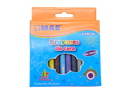 [003827] Crayones Estandar C/ 24 pzs Mae