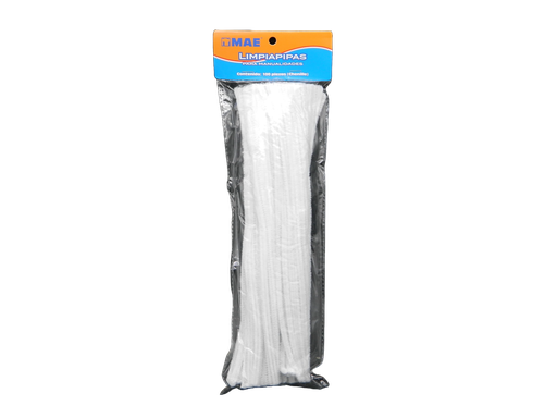 [003866] Limpiapipas Blanco C/ 100 pzs Mae