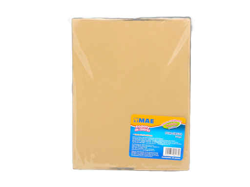[003883] Foamy T/ Carta Beige C/ 24 pzs Mae