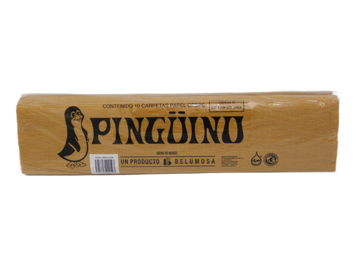 [003947] Papel Crepe Pingüino Ocre C/ 10 pzs Belumosa