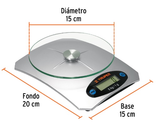 [004173] Bascula Digital P/ Cocina 5 Kg 15160 Truper