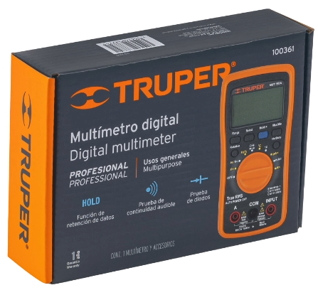[004460] Multimetro Digital Profesional 100361 Truper