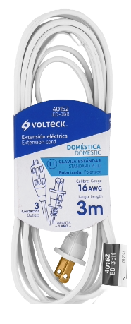 [004517] Extension Domestica Blanca 3 mts 40152 Truper