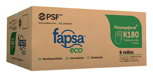 [004699] Toalla Rollo Kraft 180 mts C/ 6 pzs K180 Fapsa