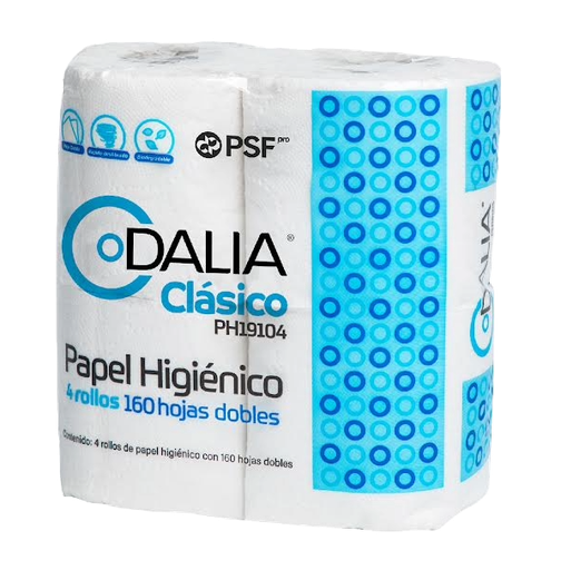 [004701] Papel Higienico Tradicional C/ 4 pzs C/ 24 pzs 160HD Dalia