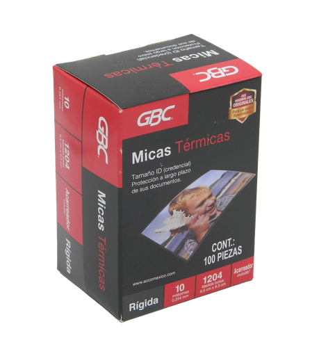 [000043] Mica Termica 6.5 x 9.5 1204 C/ 100 pzs Gbc