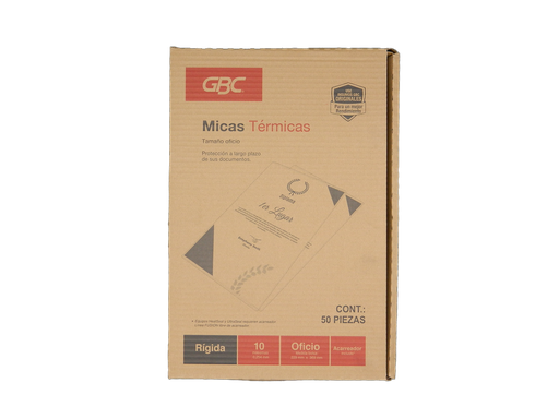 [000052] Mica Termica T/ Oficio 10 Mil C/ 50 pzs Gbc