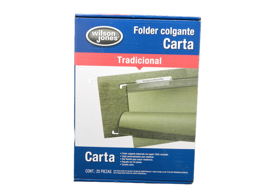 [000013] Folder Colgante T/ Carta C/ 25 pzs Acco