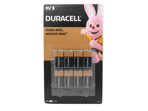 [000388] Pila Duracell 9V C/ 8 pzs