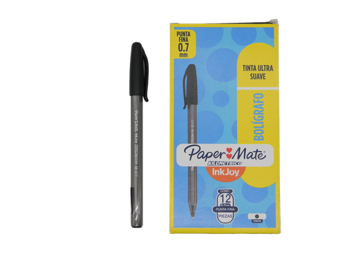 [000443] Pluma Kilometrico 0.7 mm P/ Fino Negro C/ 12 pzs Newell