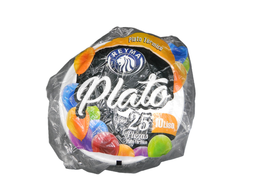 [000775] Plato Termico Liso #10 C/ 25 pzs C/ 20 pqts Reyma