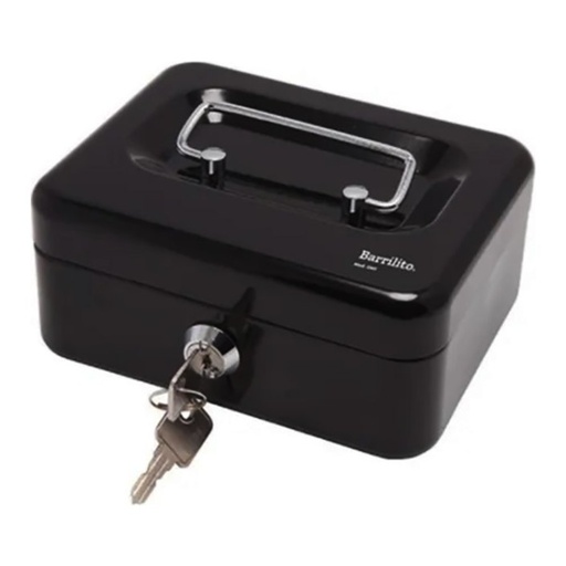 [001025] Caja Metalica Dinero Chica 20.4 X 15 X 7.4 cms Barrilito